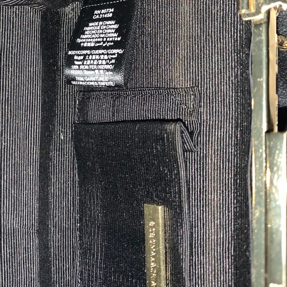 BCBG MACAZRIA Mina Cage Clutch - Gold and Black - Picture 8 of 8